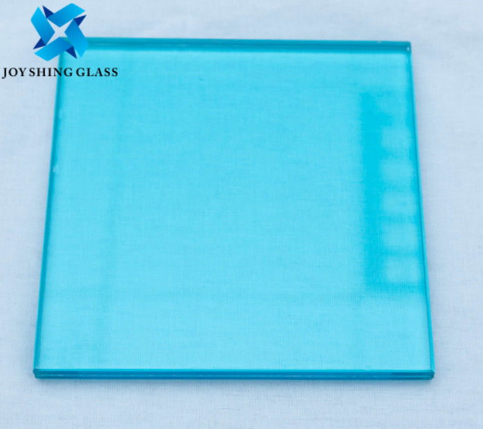 Vidrio laminado de color 0.76mm Océano azul PVB Vidrio laminado de seguridad