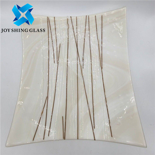 vidrio moderado 6m m de 4m m 5m m Art Glass Colorful Laminated Wired
