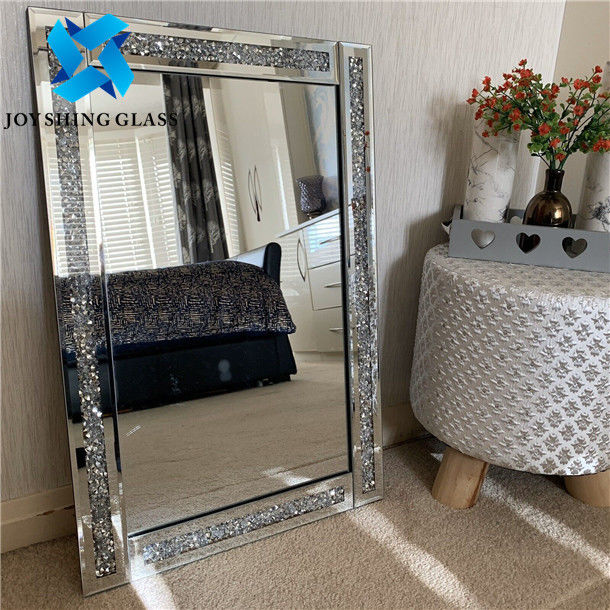 Espejo de la decoración de la sala de estar del OEM, espejo de plata 1.1m m - 8m m de la pared del oro