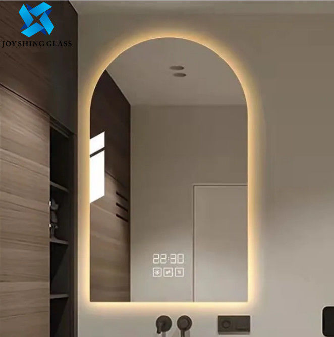 La vanidad encendió los espejos montados en la pared para la decoración de los cuartos de baño, espejo del LED