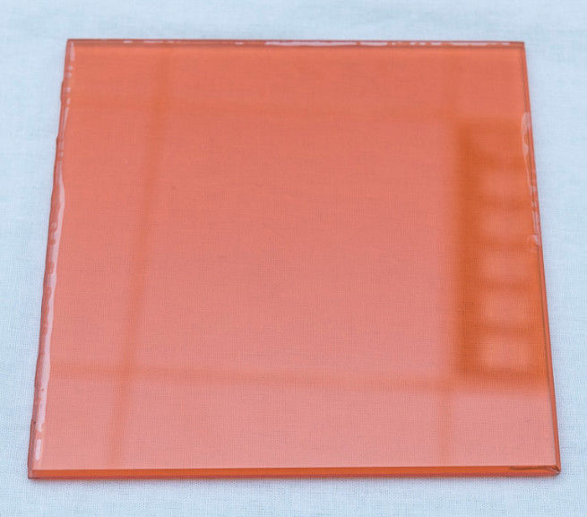Vidrio de construcción laminado de colores, lámina de vidrio laminada reflejante manchada