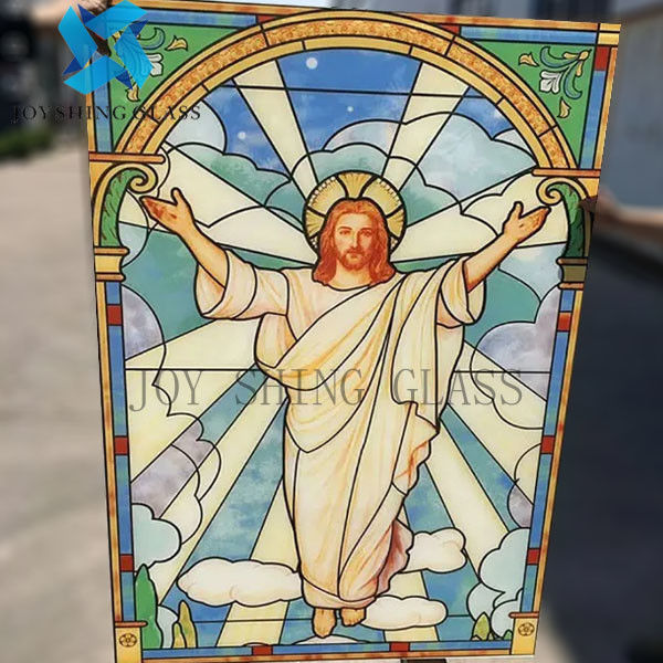 El doble sólido de Tiffany Art Church Stained Glass 3mm-22m m esmaltó el vidrio de la ventana para la pared