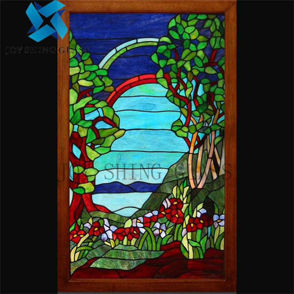 El doble sólido de Tiffany Art Church Stained Glass 3mm-22m m esmaltó el vidrio de la ventana para la pared