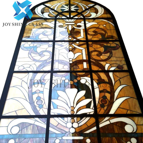 El ODM disponible coloreado del OEM de la muestra del vitral de la iglesia modificó para requisitos particulares