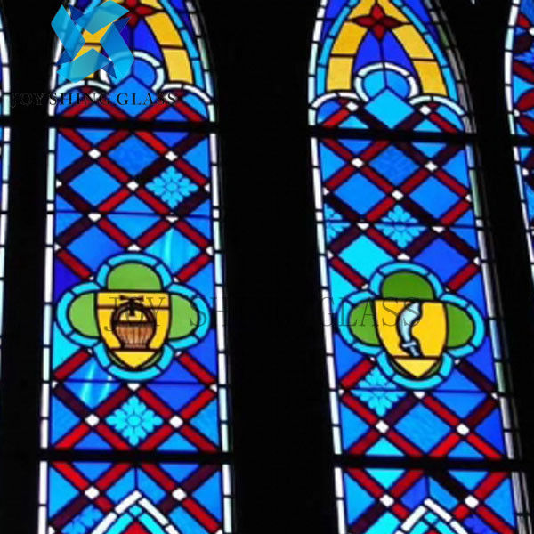 El vitral ULTRAVIOLETA anti de la iglesia modificó color de la forma para requisitos particulares del grueso del tamaño