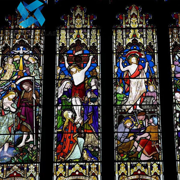El vitral ULTRAVIOLETA anti de la iglesia modificó color de la forma para requisitos particulares del grueso del tamaño