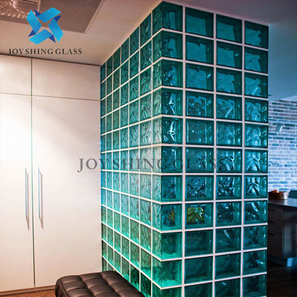 La pared de ladrillo de cristal coloreada modificada para requisitos particulares clasifica forma del modelo del color