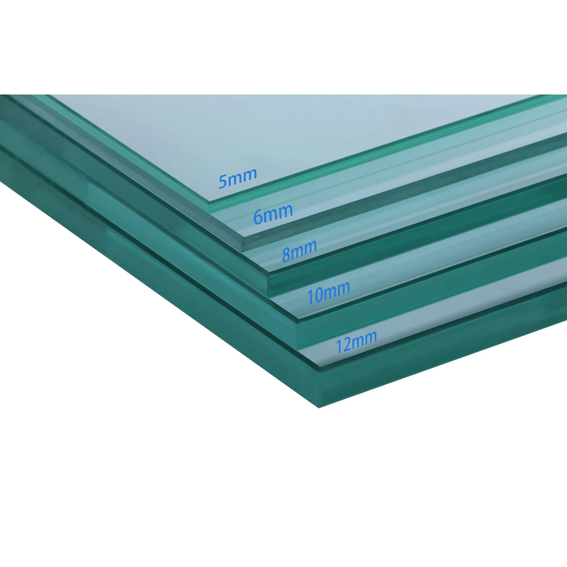 Vidrio de seguridad de construcción Vidrio templado Vidrio laminado Vidrio endurecido Vidrio para muebles Puerta Ventana Showroom decorativo