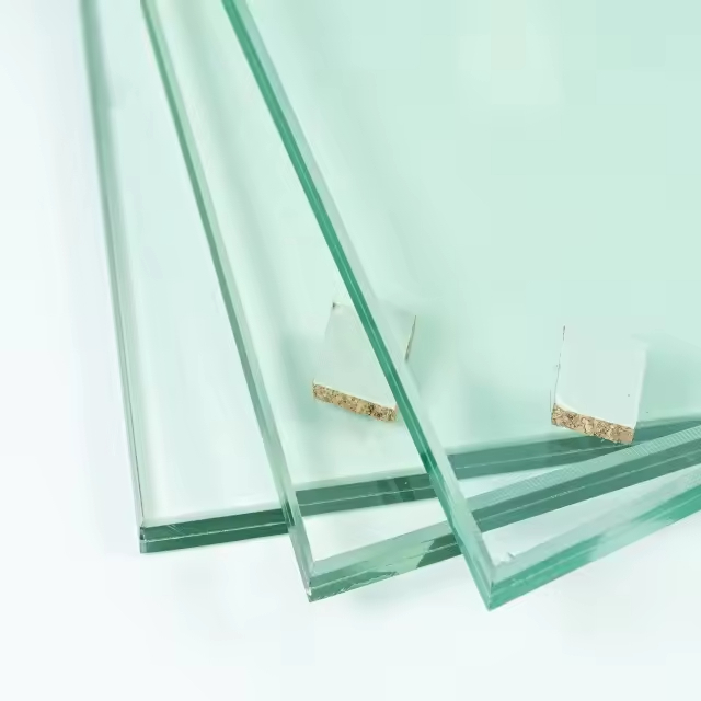 Vidrio laminado ultra claro de baja reflexión para fachadas de tiendas de lujo, comedores, hoteles, salas de estar y escaleras