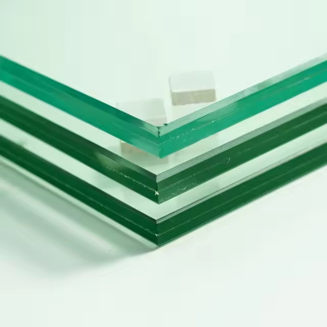 Vidrio laminado ultra claro de baja reflexión para fachadas de tiendas de lujo, comedores, hoteles, salas de estar y escaleras