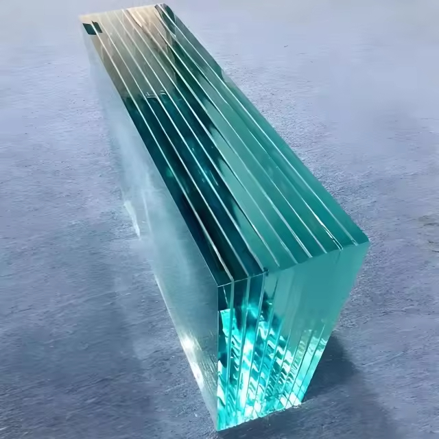 Vidrio laminado ultra claro de baja reflexión para fachadas de tiendas de lujo, comedores, hoteles, salas de estar y escaleras