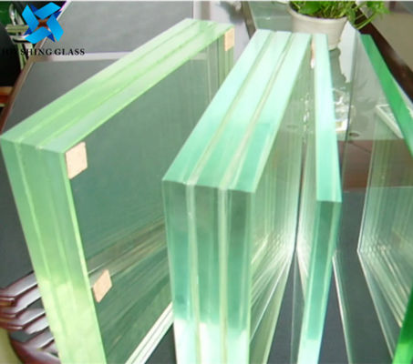 Vidrio laminado de doble acristalamiento con pantalla de seda de 30 mm vidrio templado para barandillas
