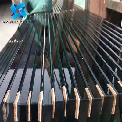 Vidrio endurecido de 12 mm de espesor gris claro para pantallas de particiones