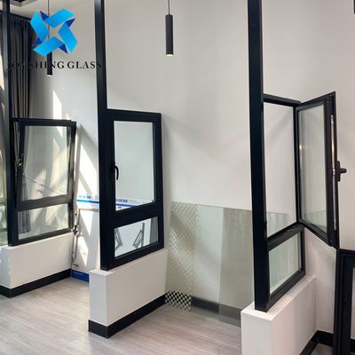 Puerta giratoria de aluminio de ruptura térmica de 120 mm Marco de aluminio