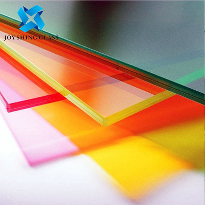 Vidrio laminado rojo de 8+8mm de 0,76mm PVB de capa intermedia de vidrio laminado