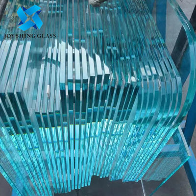 Vidrio templado ultraclaro de 19 mm de baja resistencia de hierro