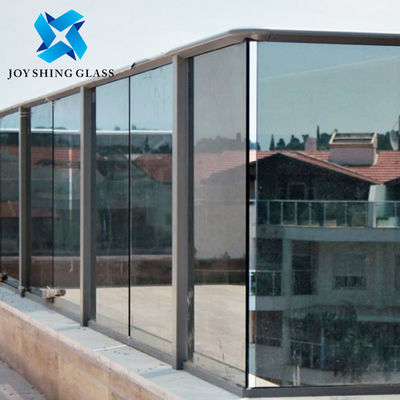 Euro gris 13,52 mm de seguridad vidrio laminado para terraza barandillas