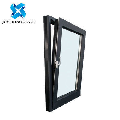 Ventanas de aluminio inclinadas y giradas Ventanas residenciales de vidrio de aluminio