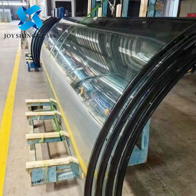 Vidrio aislado curvado bajo E personalizado para la construcción de muros cortina