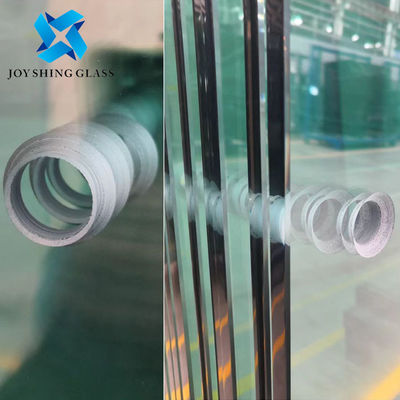 Vidrio de cerca de tenis de 12 mm vidrio endurecido transparente con agujeros